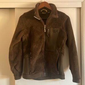 Women’s size Small Mountain Hardwear fleece jacket, brown